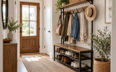 Coat Rack and Shoe Storage for a Small Entry