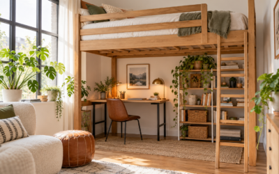 Full Size Loft Bed: Ceiling Height and Desk Space