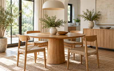Round Pedestal Dining Table: Diameter and Clearance