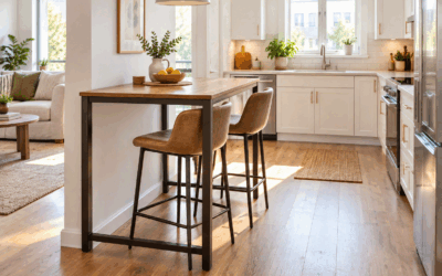 Tall Counter Table: Height, Depth and Stool Clearance