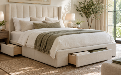 Upholstered King Bed With Storage: Drawers and Weight