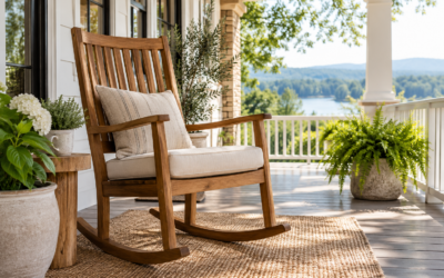 Wooden Rocking Chairs: Seat Depth, Footprint and Rating